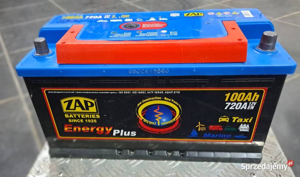 Akumulator ZAP ENERGY PLUS 100Ah MARINE podkarpackie Głowienka