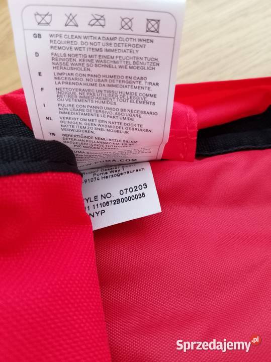 Plecak Puma Polska białoczerwony nowy z metką mazowieckie Ostrołęka