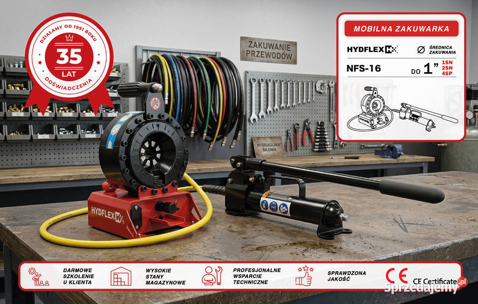 Zakuwarka ręczna mobilna HYDFLEX NFS16 10 kpl Warszawa