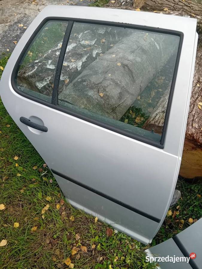 Golf 4 drzwi prawe srebrne przod tył zderzak tył Rok produkcji 2000 Łagów