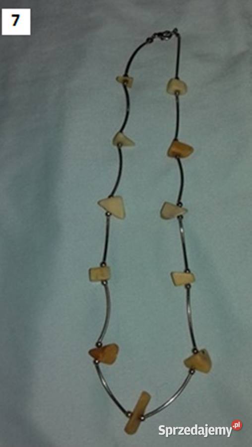 Naszyjnik korale kolia różne kamienie Warszawa