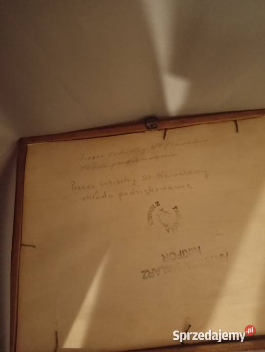 Zabytkowy obrazek Artysta malarz nikifor