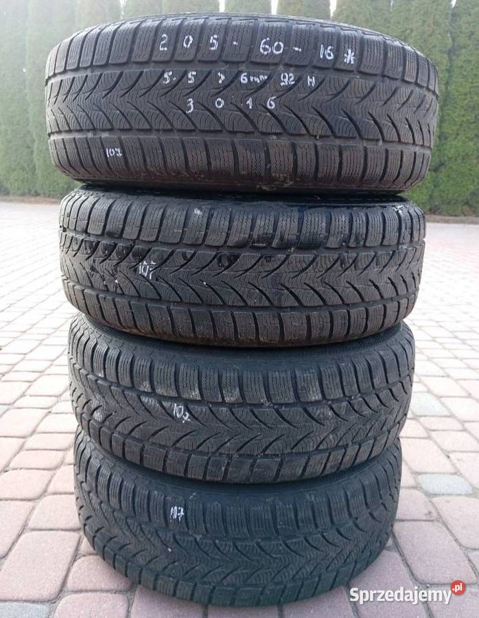 4x Opona zimowa Platin RP60 Winter 20560R16 92H 205 podkarpackie Skołoszów sprzedam
