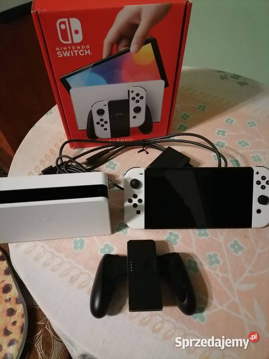 Konsola Nintendo Switch 1 OLED Białoczarna Sompolno