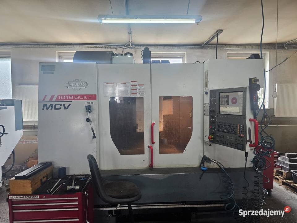 Pionowe centrum obróbkowe MAS MCV 1016 QUICK Toruń sprzedam