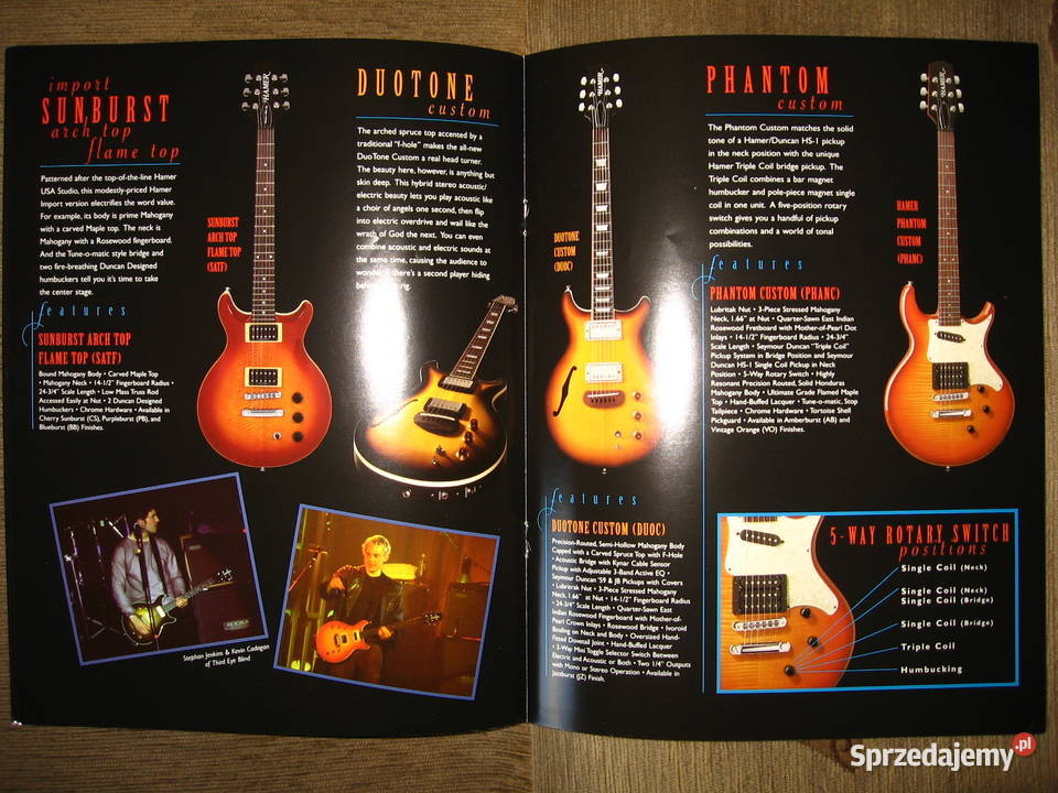 HAMER katalog gitar Kępice sprzedam