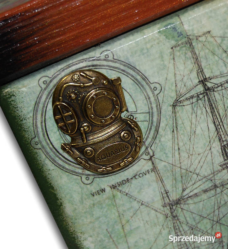KUFEREK drewniana skrzynka SEA STEAMPUNK kujawsko-pomorskie Bydgoszcz