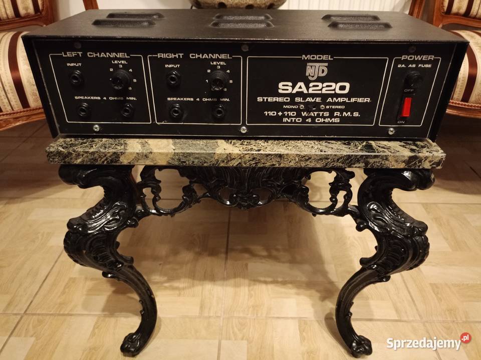 Zabytkowy Wzmacniacz NJD SA220 4 Ohm Vintage Drawski Młyn