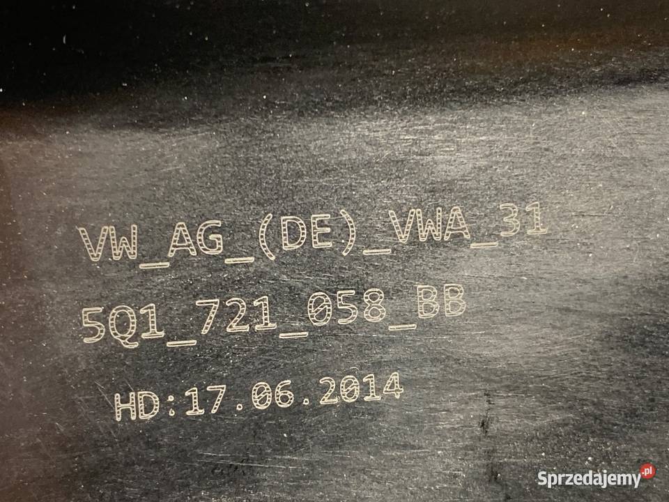 PEDAŁY MANUAL VW GOLF VII 5Q1721058BB 20 150