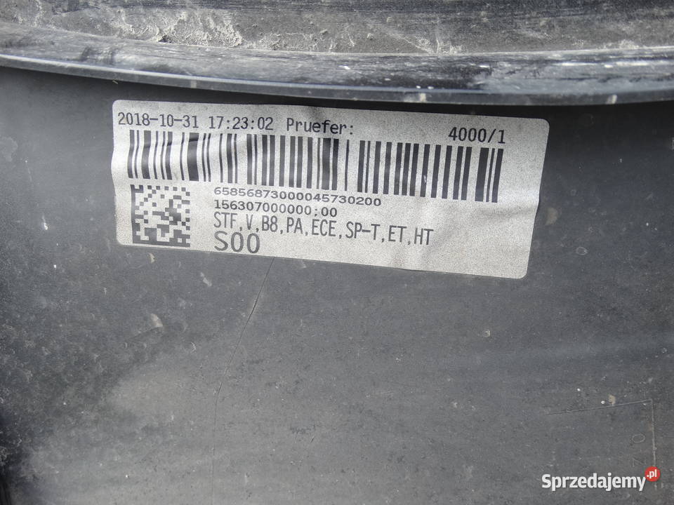 AUDI A4 B8 LIFT 1216 ZDERZAK PRZEDNI PRZÓD PDC Łosieniec