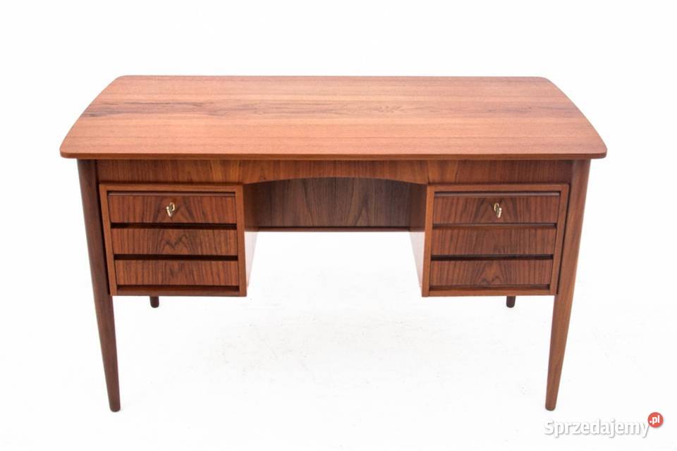 Tekowe biurko duński design lata 60 RENOWACJI Meble śląskie Chorzów sprzedam