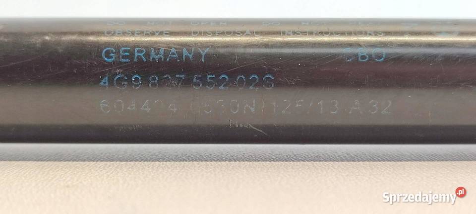 AUDI A6 C7 SIŁOWNIK KLAPY BAGAŻNIKA 4G9827552 osobowe dolnośląskie