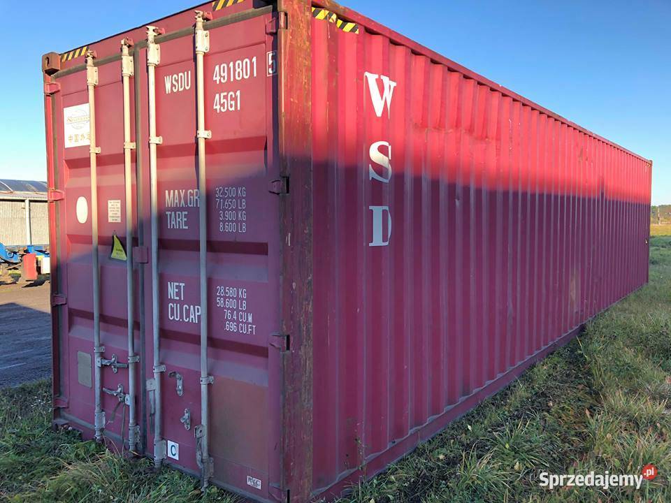 Kontener morskimagazynowy 40HC używany stan As Gdynia