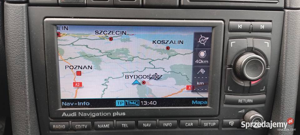 Radio nawigacja Audi Navigation Plus RNSE menu Bydgoszcz