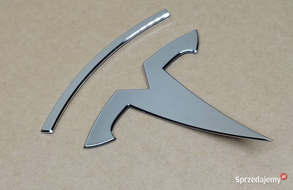 EMBLEMAT ZNACZEK PRZÓD TESLA MODEL 3 osobowe Mielęcin sprzedam