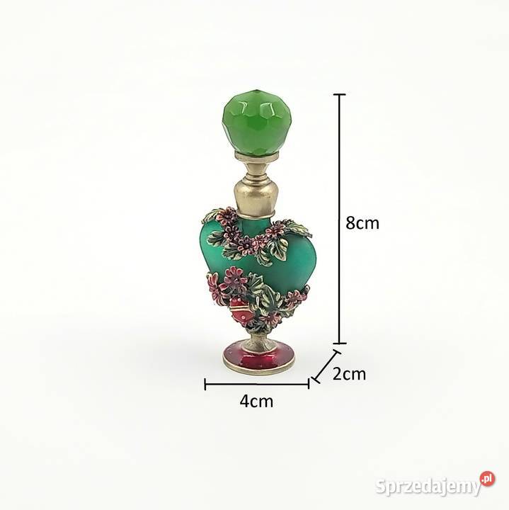 Flakon butelka na perfumy ręcznie malowany serce Zawiercie