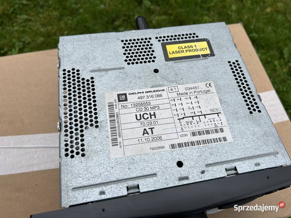 Radio CD30 MP3 Opel piano wyświetlacz BID Pozostałe mazowieckie Tłuszcz