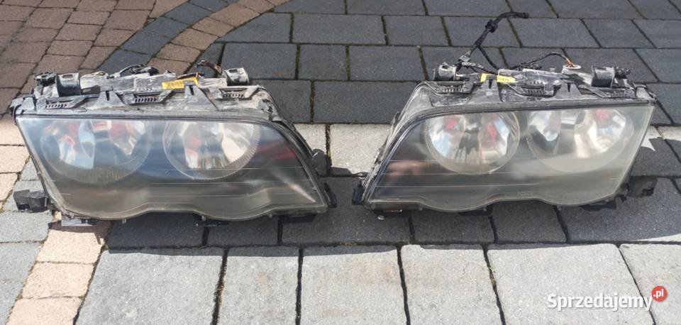 Lampa lampy przód bmw e46 przedlift lewa prawa Wielka Wieś