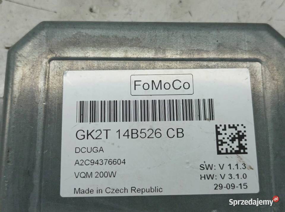 MODUŁ NAPIĘCIA GK2T14B526CB Ford Transit Custom
