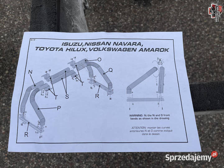 Orurowanie Uniwersalne NAVARA AMAROK RANGER D warmińsko-mazurskie