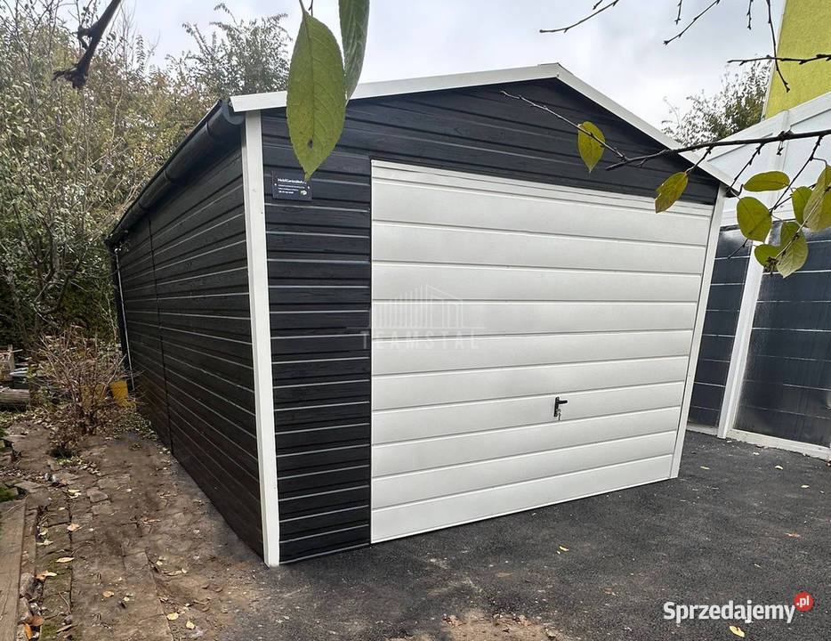 Garaż blaszany 35x5m Brama uchylna drzwi Sanok