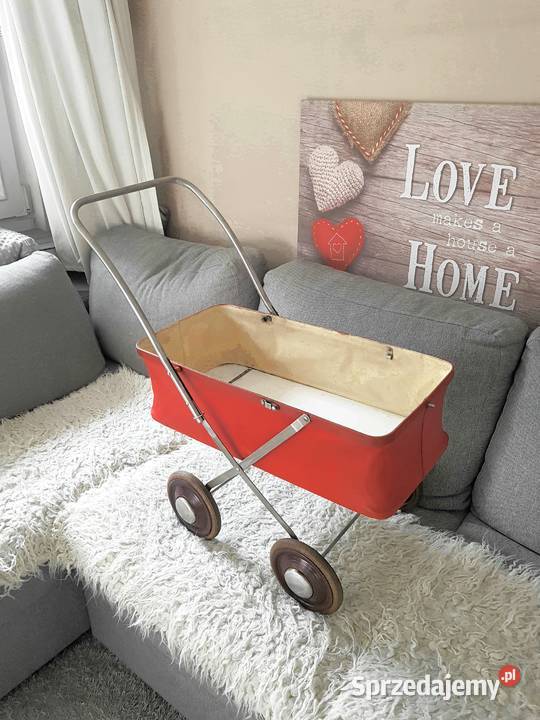 Kwietnik stary wózek lalek PRL retro loft mazowieckie
