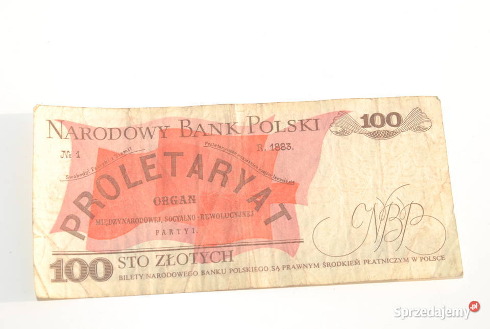 Stary banknot 100 złotych Waryński 1988 antyk RP