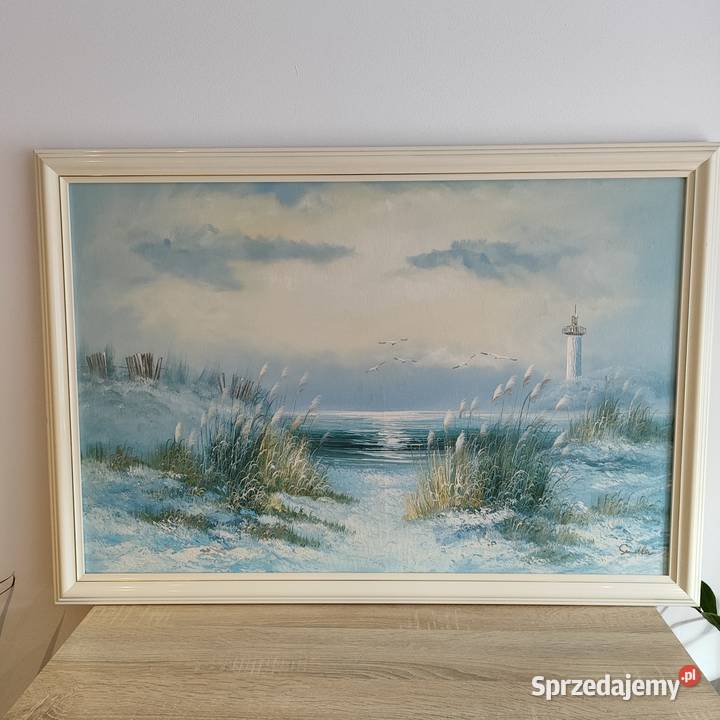 Duży obraz ręcznie malowany ojej na płótnie małopolskie