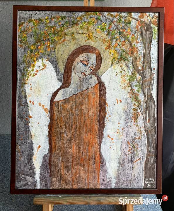 Obraz ręcznie malowany Anioł Kalisz