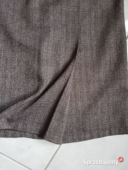 spódnica vintage melanż elegancka jodełka Inny wzór
