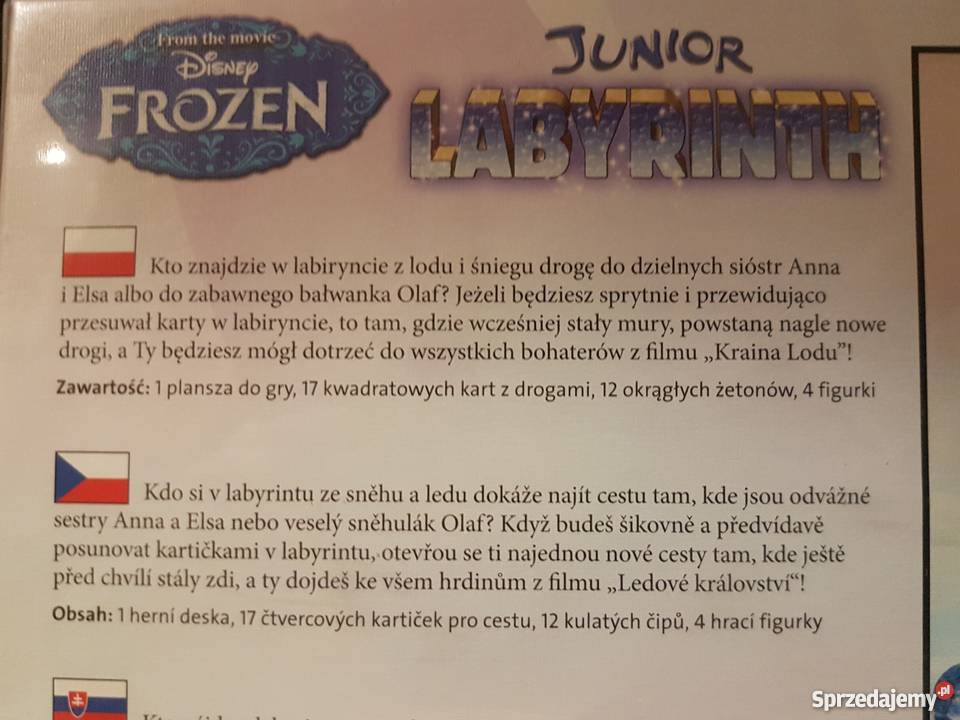 Frozen Labyrinth Junior Gra planszowa