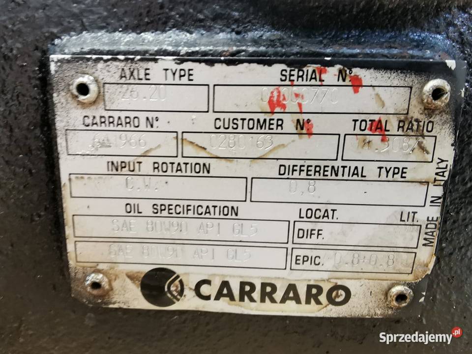 Siłownik skrętu JLG 307 Carraro 2620 Wilkowo