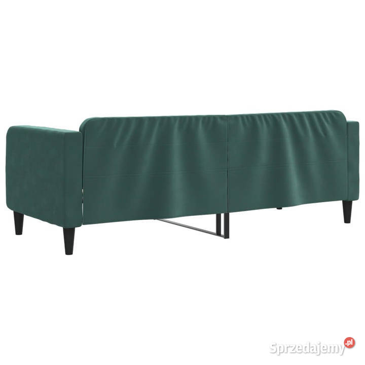 Sofa z funkcją spania ciemnozielona obita Warszawa sprzedam
