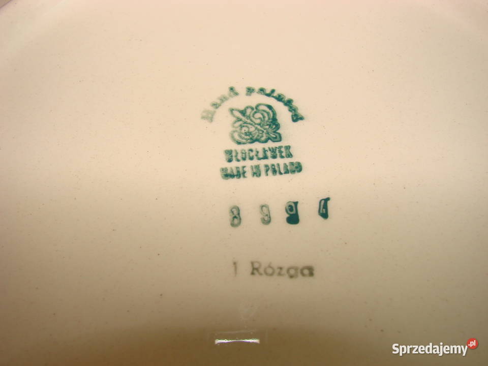 Włocławek fajansowy talerzpatera 31 PRL Pruszcz Gdański sprzedam