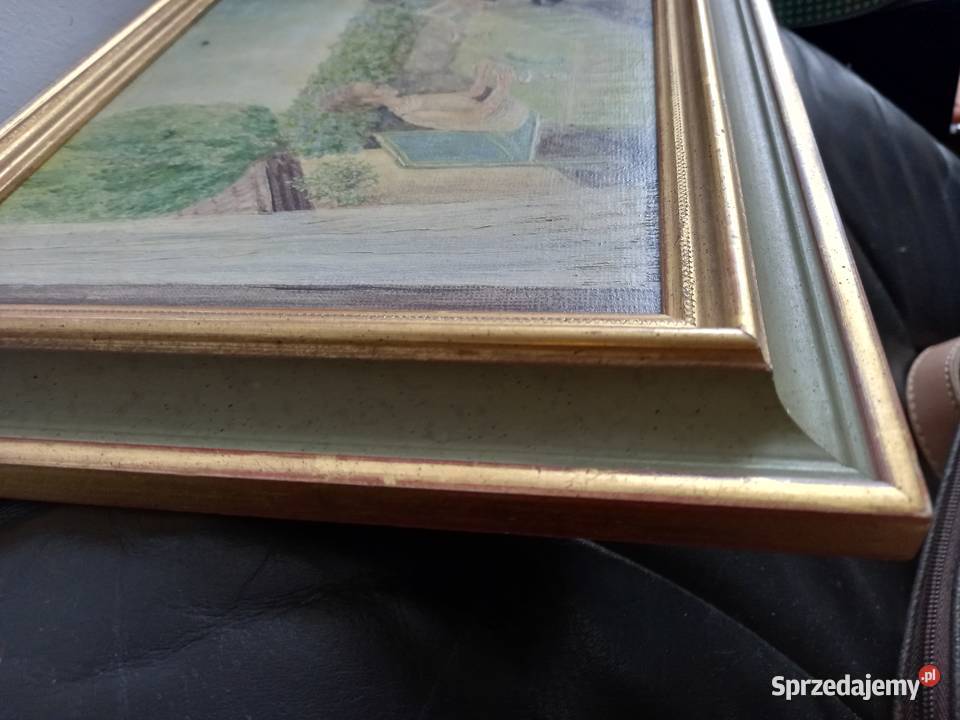 Obraz olejny Elizabeth Luster z 1979r Gorzów Wielkopolski