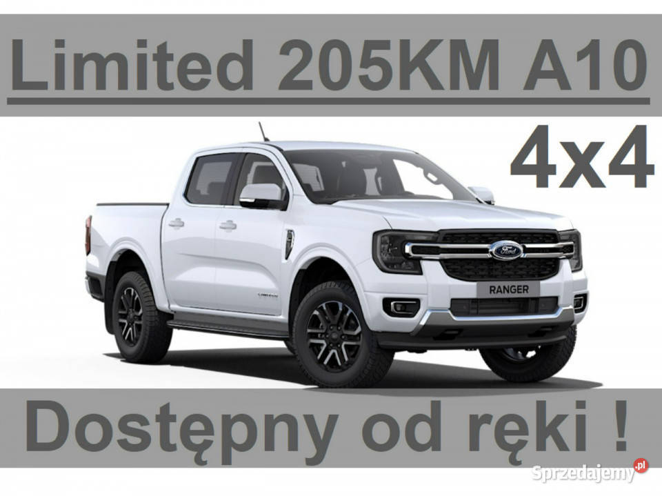 Ford Ranger Limited 205 4x4 Pakiet OffRoad Niska ASR (kontrola trakcji) Szczecinek