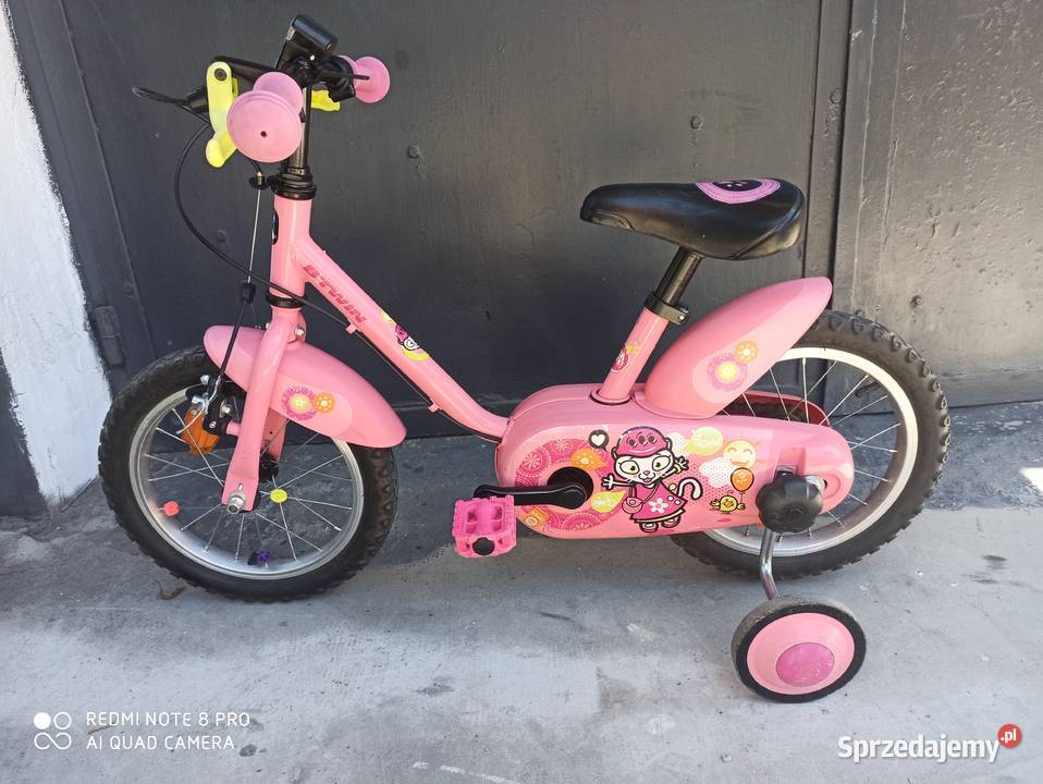 Rowerek Dzieciecy 14 Btwin KOTY Kółka Boczne Wieliczka sprzedam