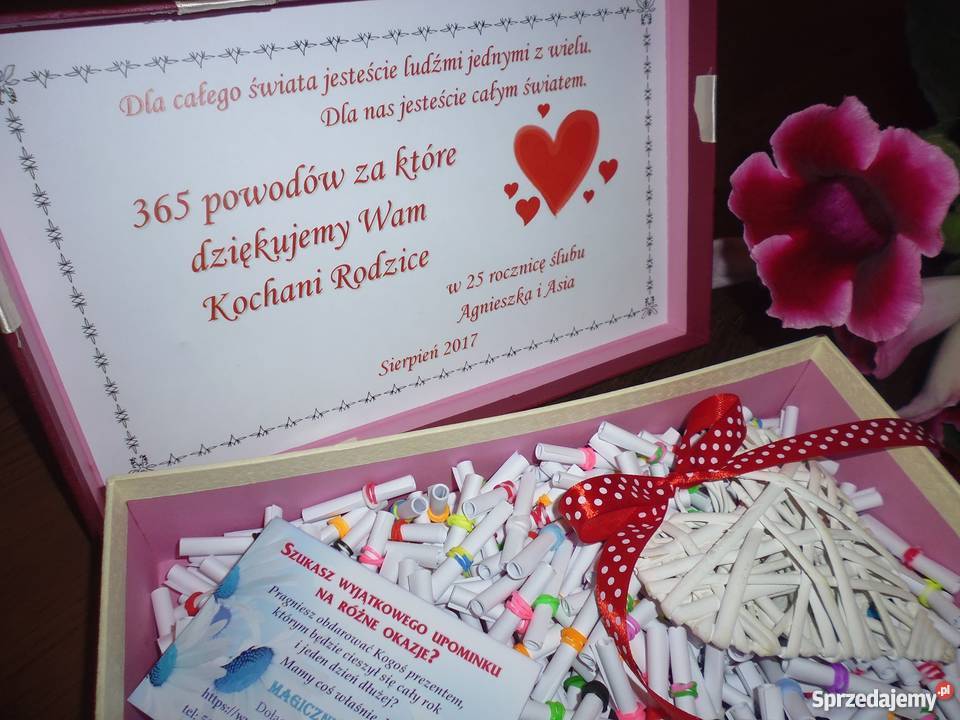 Prezent na ślub rocznicę ślubu Rzeszów