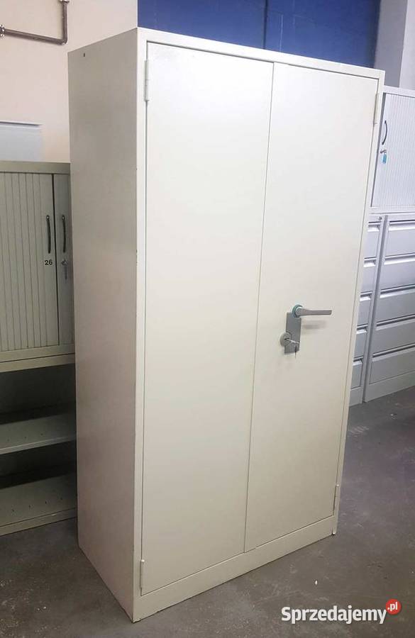 Metalowa Szafa pancerna z półkami dwie skrytki Szafy, regały, półki mazowieckie Warszawa