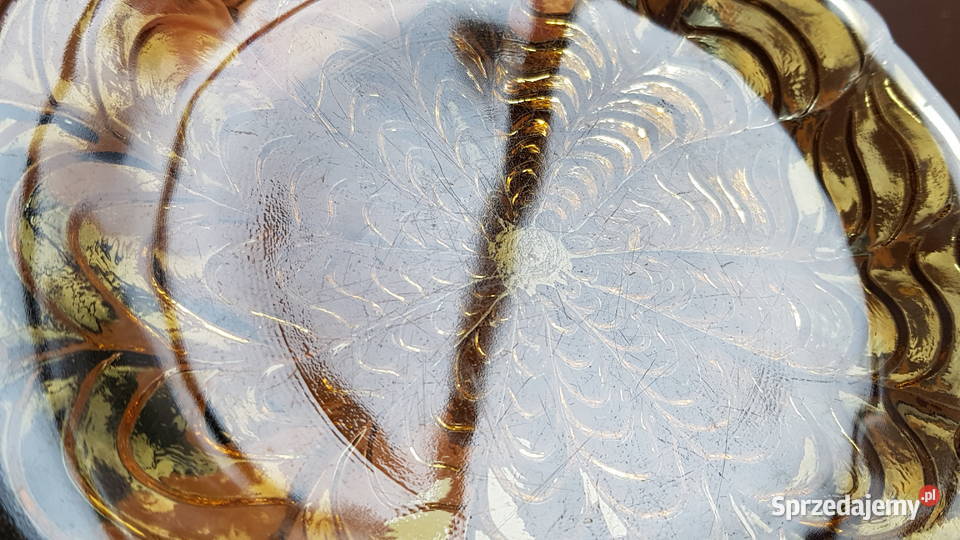 Talerzyki Fala Ząbkowice kolorowe szkło PRL Antyki, Sztuka, Kolekcje śląskie