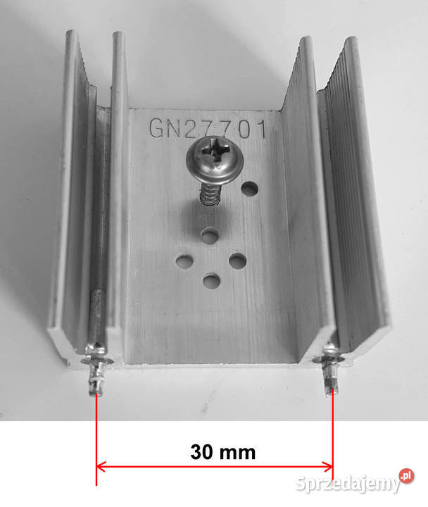Radiator aluminiowy 40 x 38 x 18 mm N27701 Legnica