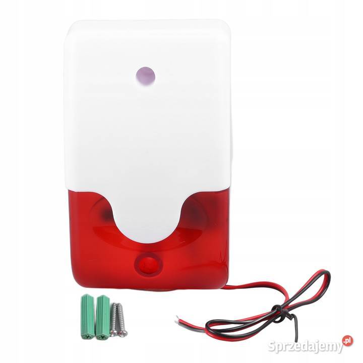 Przewodowy alarm stroboskopowy migające światło Myszyniec