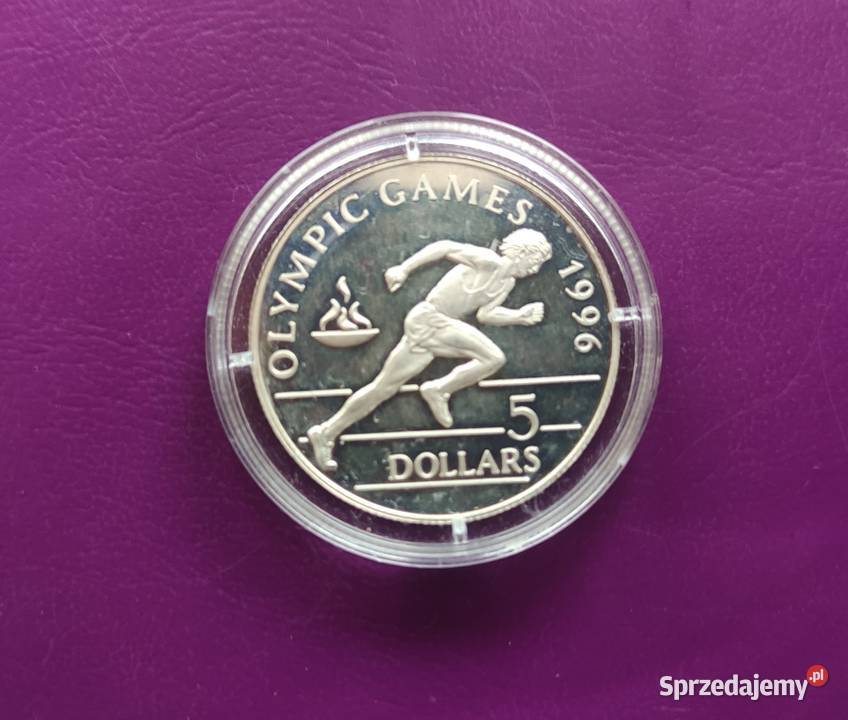 Moneta NIUE 5 Dolarów 1992Igrzyska XXVI Atlanta mazowieckie Pruszków sprzedam