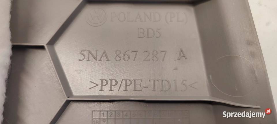 VW TIGUAN II OSŁONA SŁUPKA LEWA 5NA867287A dolnośląskie