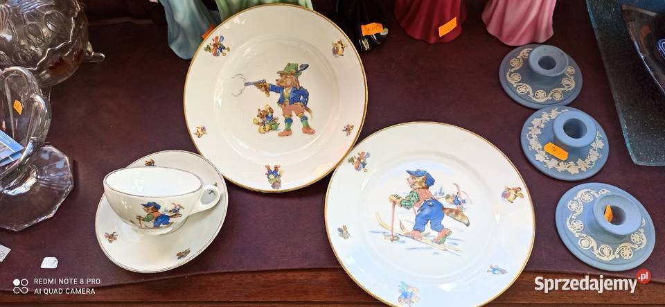 Komplet śniadaniowy dziecka z postaciami z bajek Porcelana i szkło Gdańsk