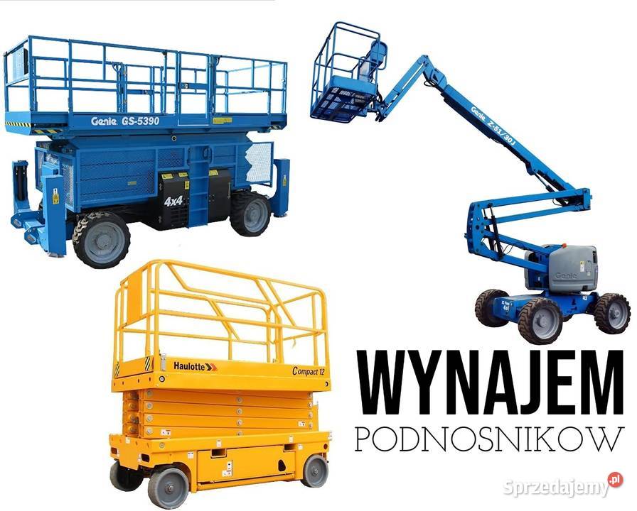 Wynajem podnośników ładowarek minikoparek Grodzisk Mazowiecki