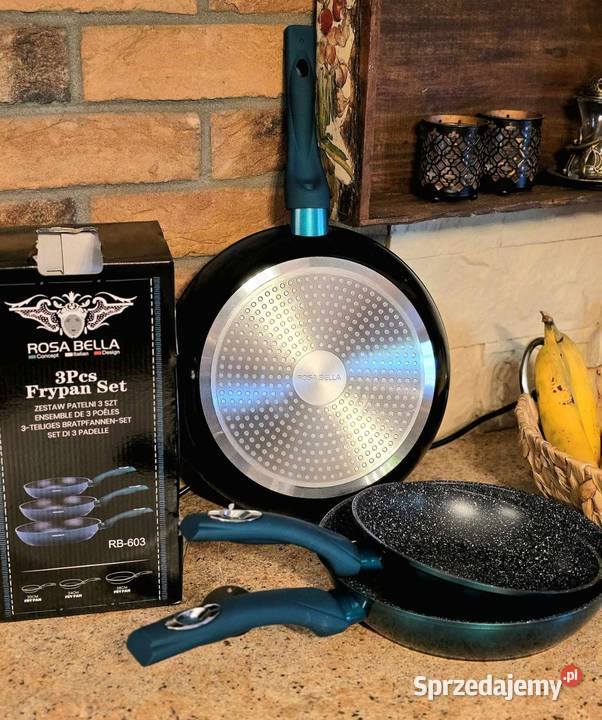 Komplet 3 patelni Pozostałe Grodzisk Mazowiecki