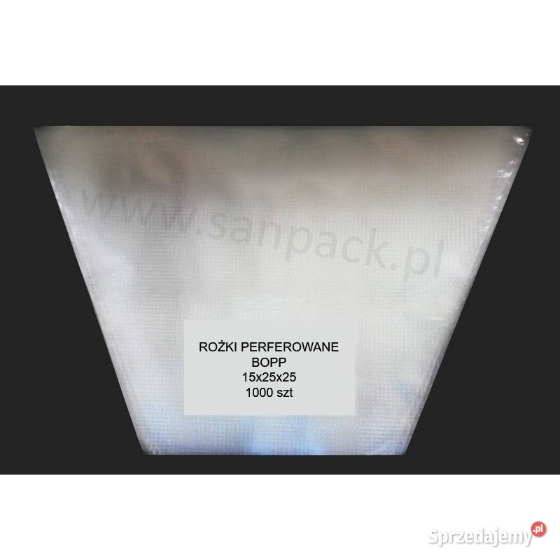 Rożki foliowe perforowane na kwiaty 12x25x25 Łukawa