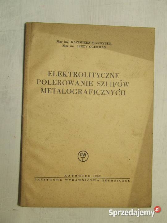 Elektrolityczne polerowanie szlifów Czeladź