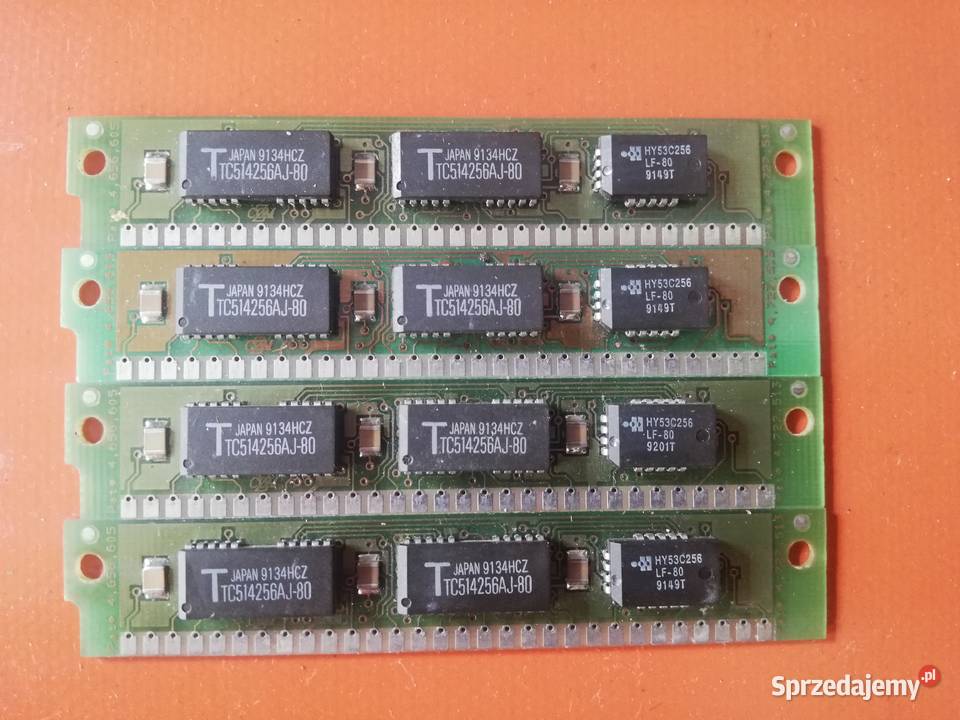 Zabytkowa pamięć RAM SIMM Toshiba 4MB 4x1024KB SIMM dolnośląskie Jelenia Góra